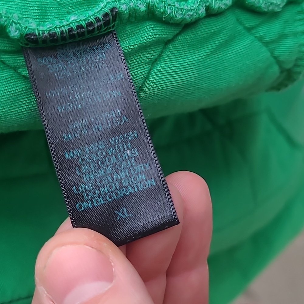 AVIATOR NATION Logo Green Quilted Mens XL Full Zip Hoodie Sweatshirt Jacket‎ - Picture 8 of 8
